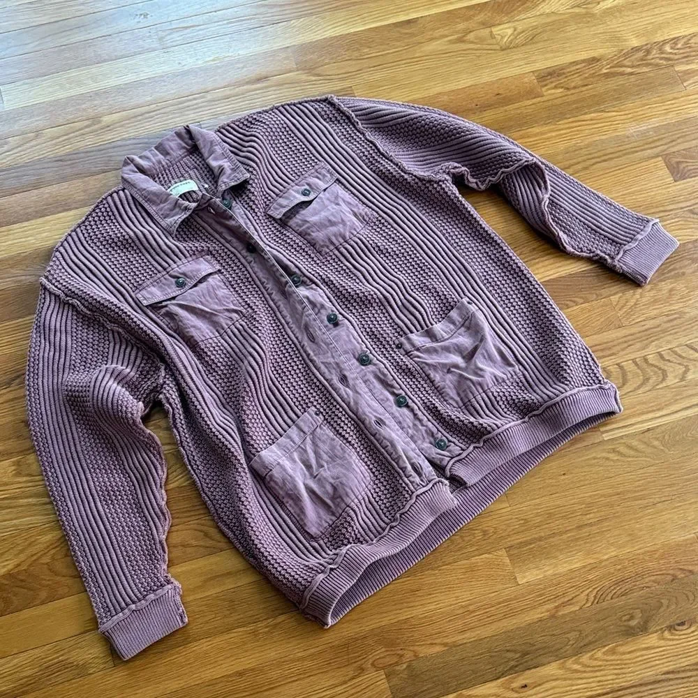 We The Free Worn Thru Chore Sweater Jacket